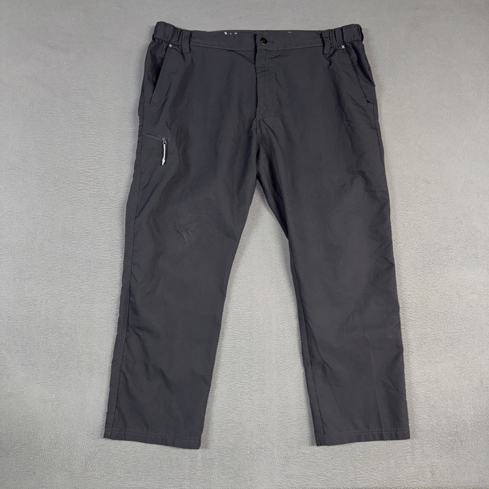 Wrangler Pants Mens 40x29 Gray Straight Cargo Outdoor Performance All Terrain